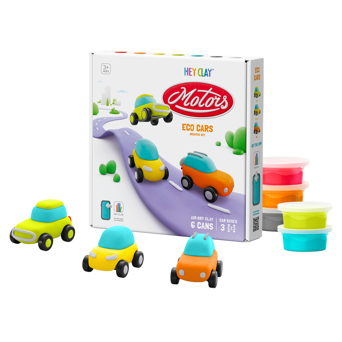 Hey Clay Set - Eco Cars
