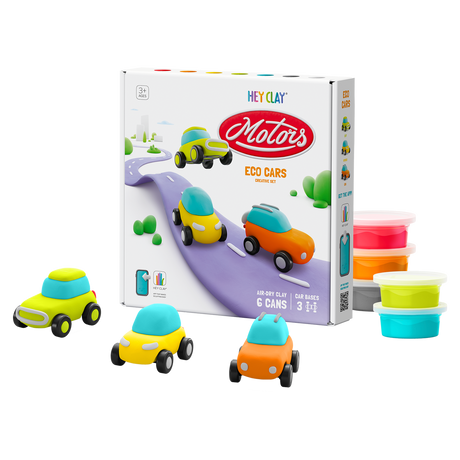 Hey Clay Set - Eco Cars