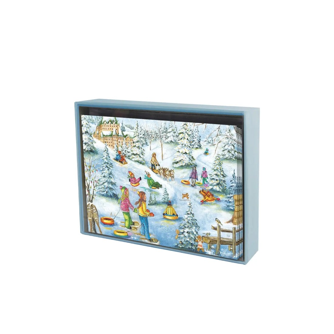 Cartes de Noël - Château sous la neige (8)