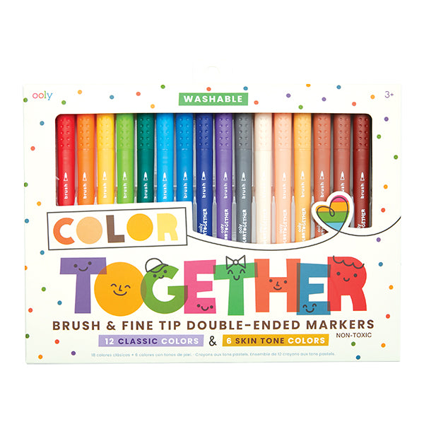 Color Together - Marqueurs lavables à double embout (18)