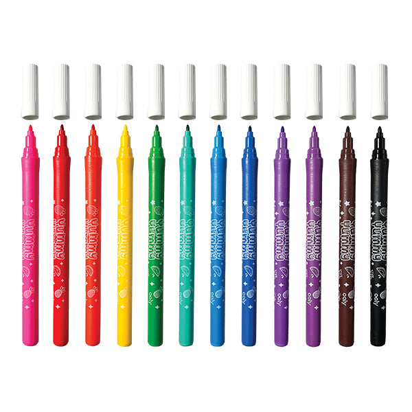 Yummy Yummy - Fruit Scented Washable Markers (12)