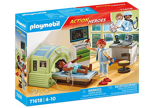 Scanner médical avec patiente - Action Heroes
