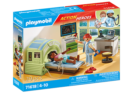 Scanner médical avec patiente - Action Heroes