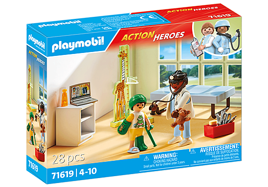 Pédiatre avec enfant - Action Heroes