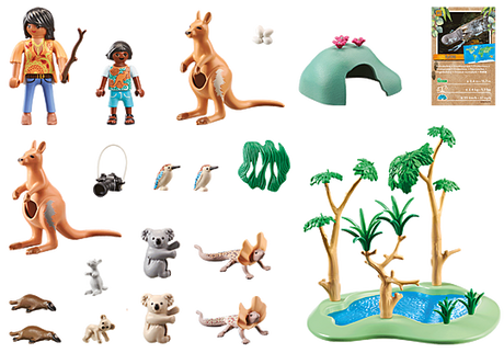 Explorateurs avec animaux Australiens - Wiltopia