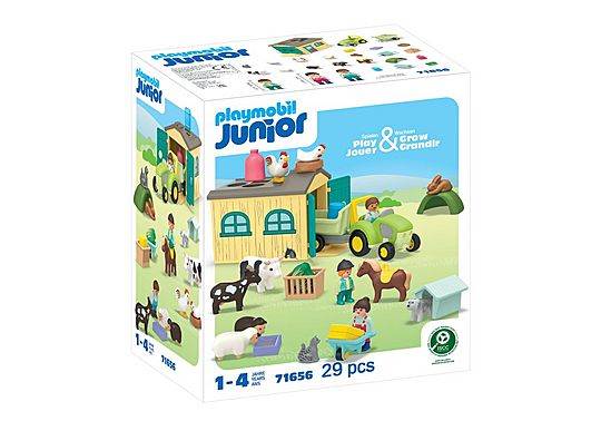 Ferme avec tracteur et animaux - Playmobil Junior