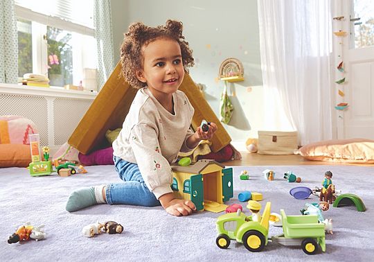 Ferme avec tracteur et animaux - Playmobil Junior