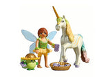 Licorne Fleur d'arc-en-ciel avec fée - Magic Unicorns