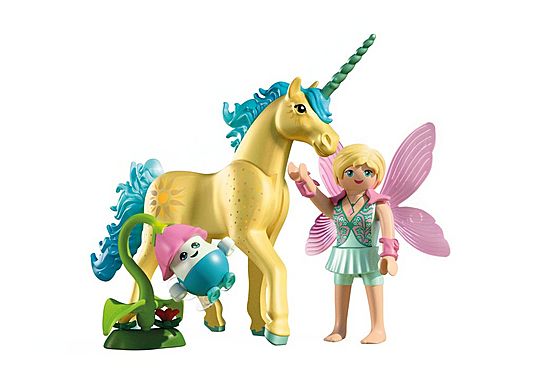 Unicorn Sunshine Blossom with Fairy - Magic Unicorns