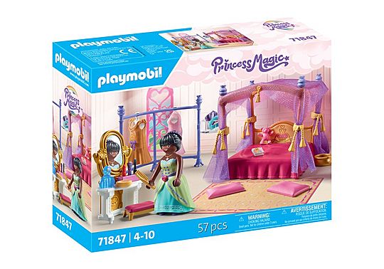 Chambre de princesse, lit baldaquin et dressing - Princess Magic