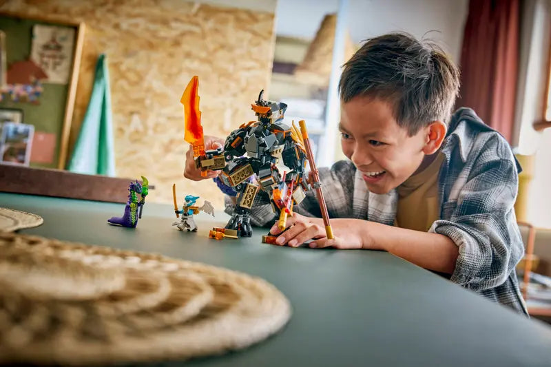 Le robot de mission de Cole contre Zane dragon - Ninjago