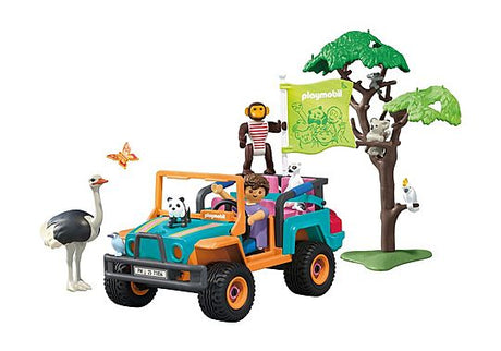 Colorful Off-Road Vehicle - Animals and Friends