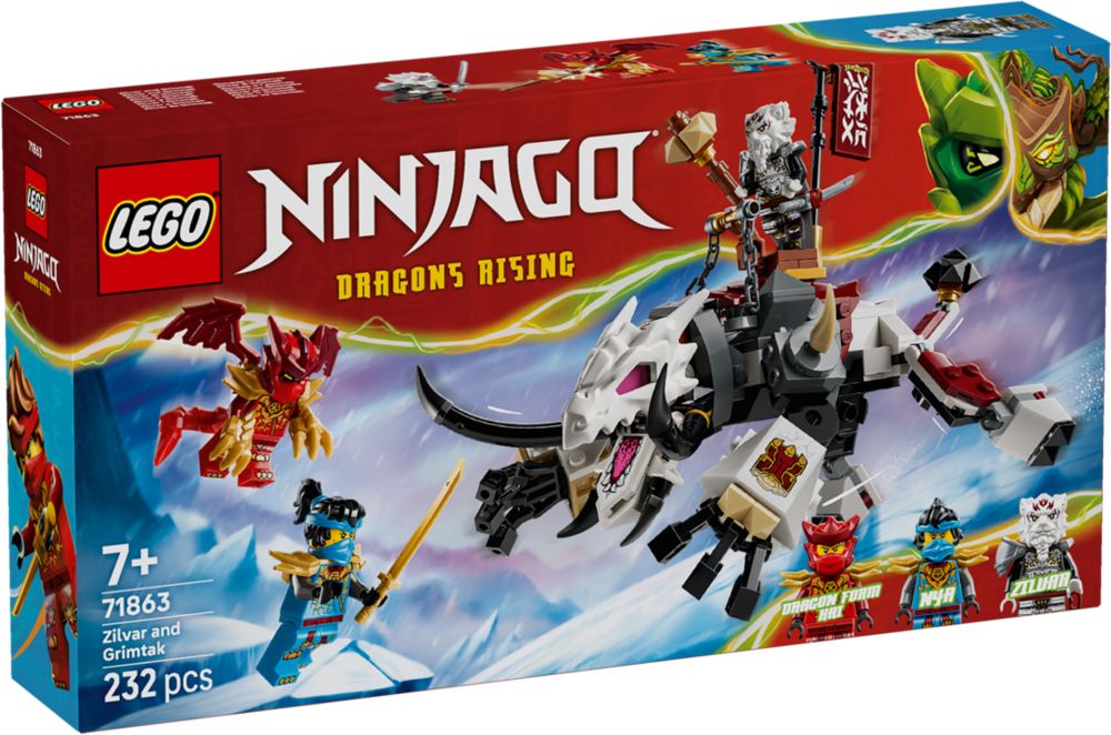 Zilvar et Grimtak, la bête dragon - Ninjago