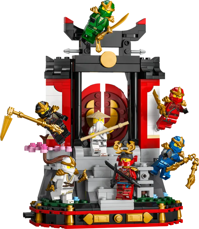 Le socle d’exposition de personnages ninjas – 15e anniversaire - Ninjago