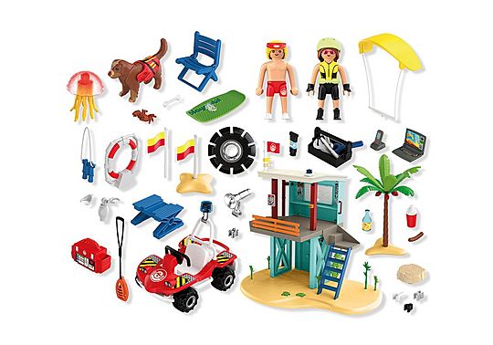 Poste de secours et voiturette de plage - My Life