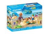 Family Playing in the Sand at the Beach - My Life