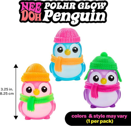 NeeDoh - Squishmas Polar Glow Penguin