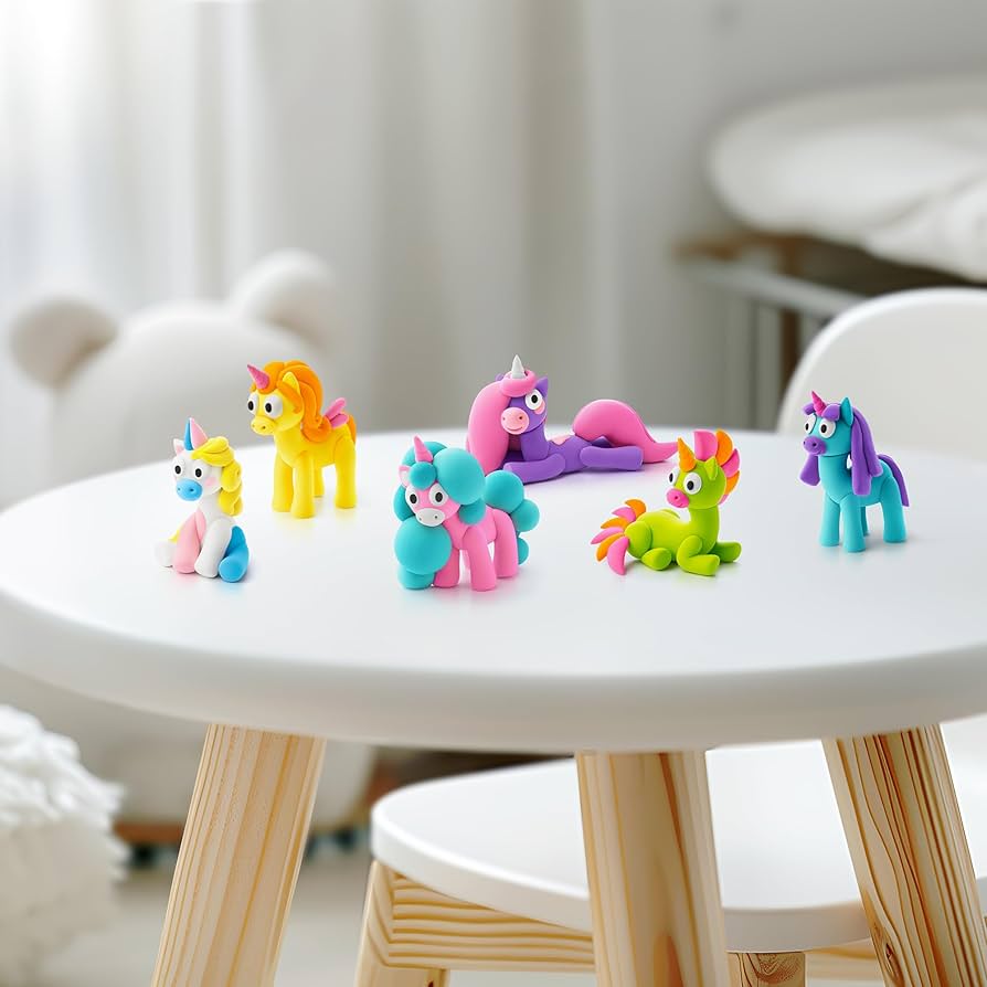 Hey Clay set - Rainbow Unicorns