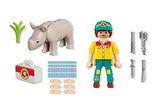 Zookeeper with Rhinoceros - Duo Pack