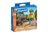 Zookeeper with Rhinoceros - Duo Pack