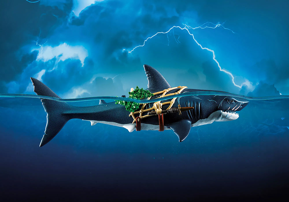 Pirate et requin géant avec mâchoire articulée - Pirates