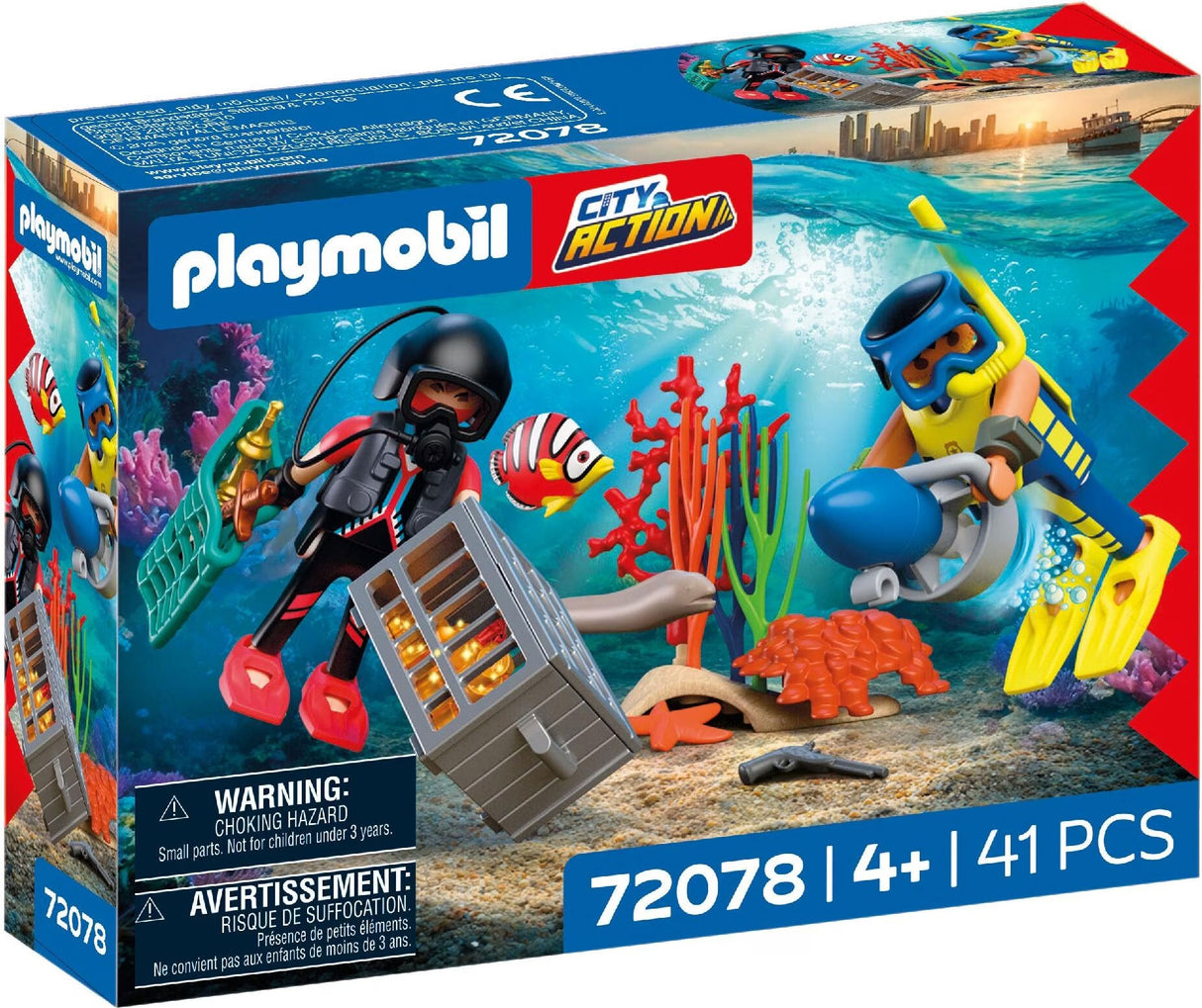 Police Diver with Treasure - City Action