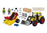 Large Tractor with Potato Harvester