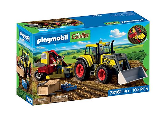 Large Tractor with Potato Harvester