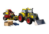 Large Tractor with Potato Harvester
