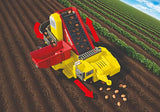 Large Tractor with Potato Harvester