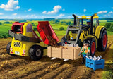 Large Tractor with Potato Harvester