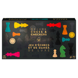 Jeu d'échecs et de dames de luxe (Bil)
