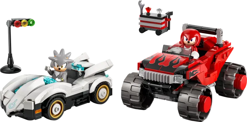 La voiture de Silver contre le camion monstre de Knuckles - Sonic the Hedgehog