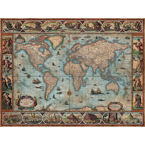 Willem Blaeu World - Map Art - 1500 mcx