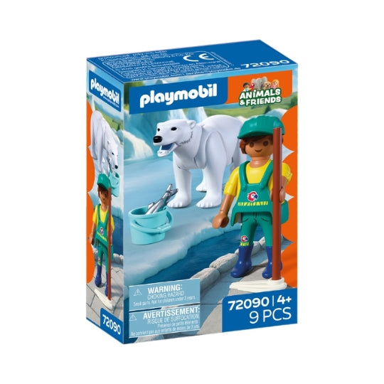 Ours polaire et gardien de zoo - Animal and Friends