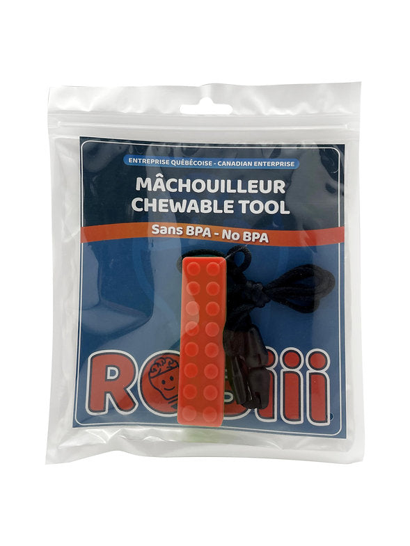 Collier mâchouille brique