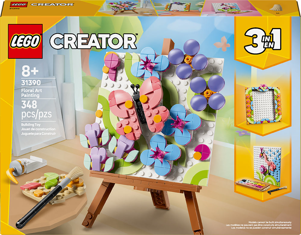 Le tableau décoratif à motifs floraux - Creator 3-en-1