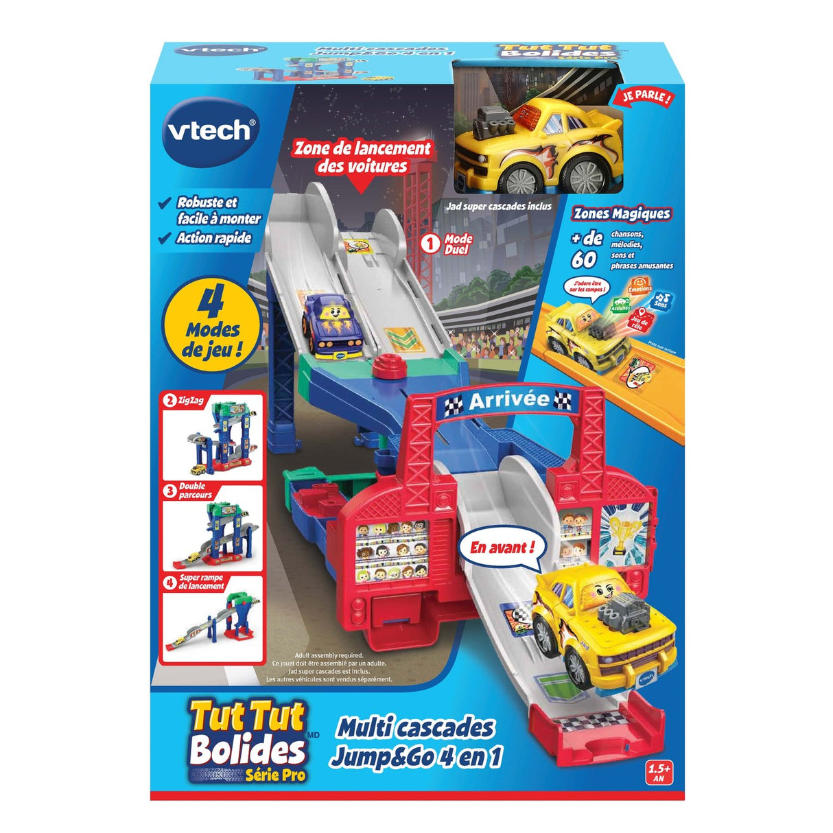 VTech - Tut Tut Bolides : Multi cascades Jump and Go 4 en 1 (Fr)