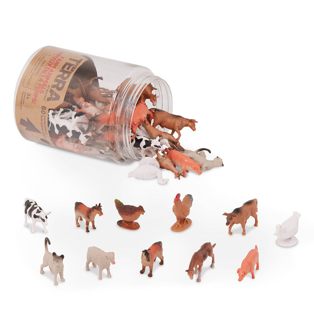 Terra - Farm Animals in a Tube 60 pcs