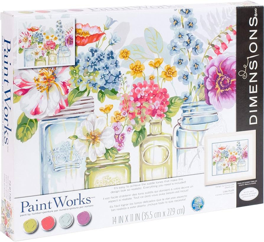 Paint Works - Rainbow Flowers