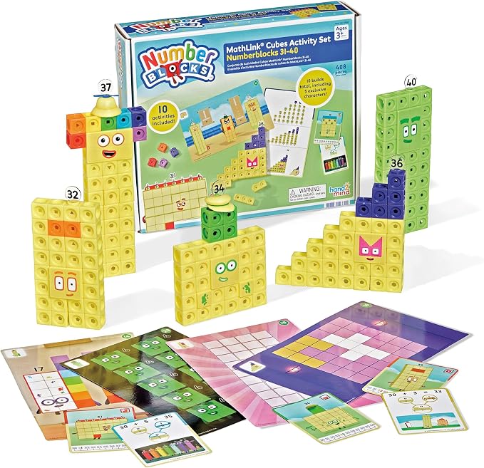 Number Blocks - Ensemble de cubes de MathLink 31-40