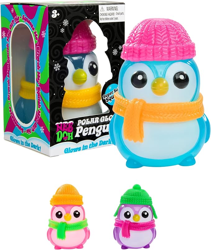 NeeDoh - Squishmas Polar Glow Penguin