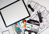 Artissimo - Tablette lumineuse et marqueurs Manga