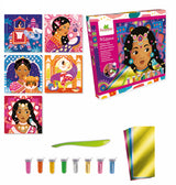 Artissimo - XL 10 Sand and Gold paintings - Indian Princesses