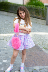 Pinky Promise Fuchsia Furry Purse