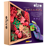 OKTO Wood & Craft - Succulentes - Passion (Multi)