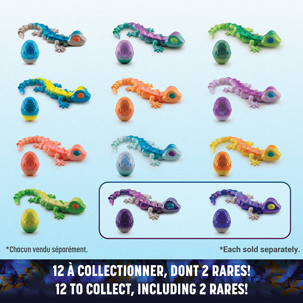 CrystaLynx - Figurine de gecko articulée (assortiment)