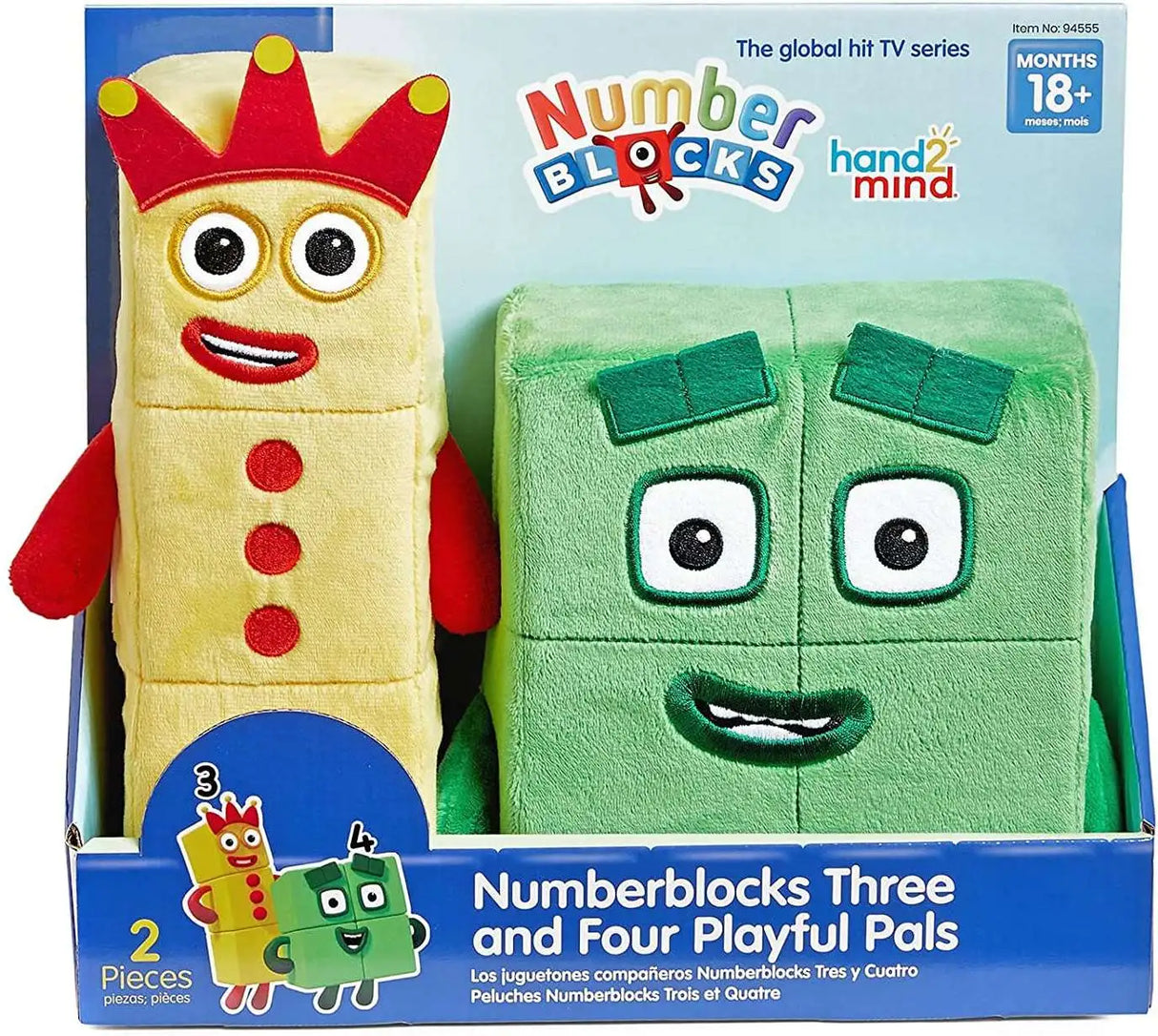 Number Blocks - Three and Four Playful Pals