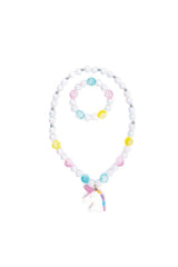 Necklace and Bracelet - White Unicorn