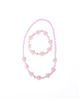 Collier et Bracelet - Pink Crystal Blooms